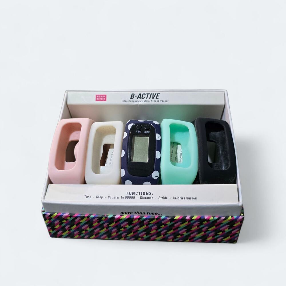 B-Active Interchangeable Watch Fitness Tracker Device & Bands